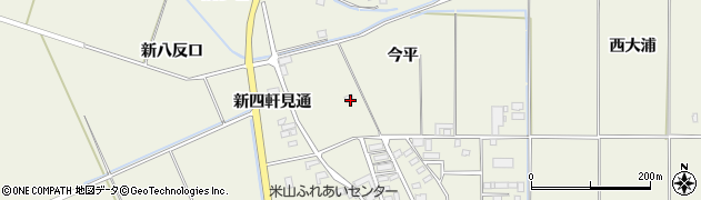 宮城県登米市米山町西野（今平）周辺の地図
