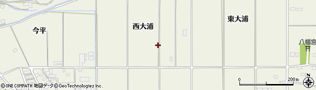 宮城県登米市米山町西野西大浦周辺の地図