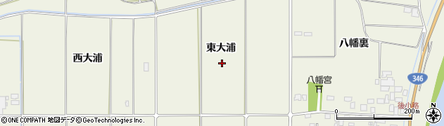 宮城県登米市米山町西野（東大浦）周辺の地図