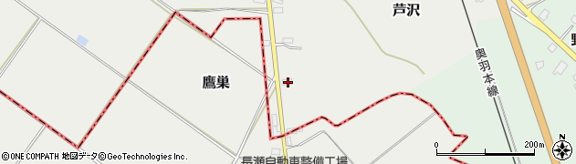 山形県尾花沢市芦沢992-17周辺の地図
