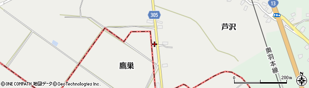 山形県尾花沢市芦沢201周辺の地図