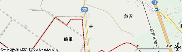 山形県尾花沢市芦沢993周辺の地図