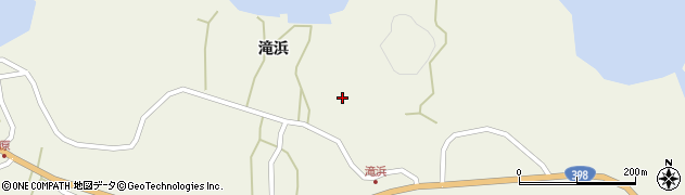 宮城県南三陸町（本吉郡）戸倉（滝浜）周辺の地図