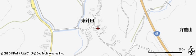 宮城県登米市登米町小島東針田周辺の地図