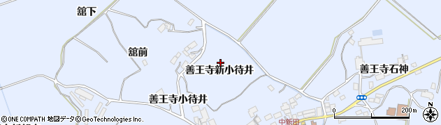 宮城県登米市米山町善王寺新小待井周辺の地図