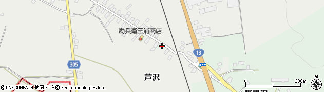 山形県尾花沢市芦沢16-4周辺の地図