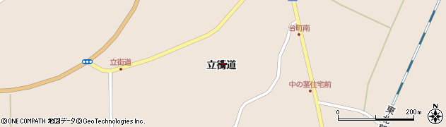 宮城県栗原市高清水立街道周辺の地図