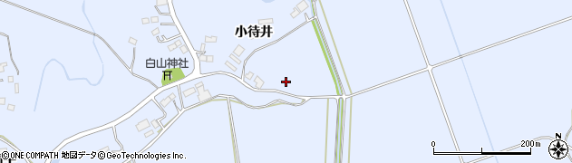 宮城県登米市米山町小待井周辺の地図