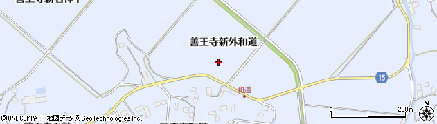宮城県登米市米山町善王寺外和道周辺の地図
