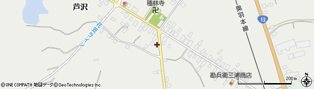 山形県尾花沢市芦沢118周辺の地図