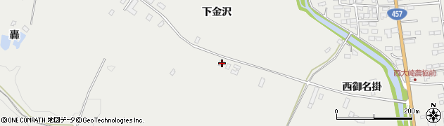 宮城県大崎市岩出山下金沢65周辺の地図