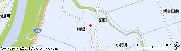 宮城県登米市米山町櫓場周辺の地図