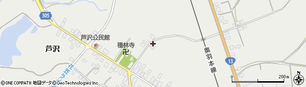 山形県尾花沢市芦沢828周辺の地図