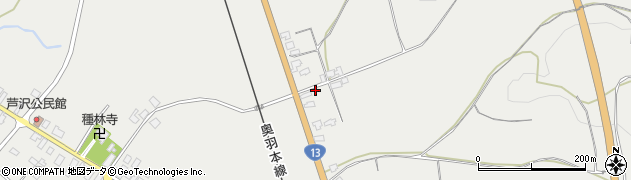 山形県尾花沢市芦沢1102周辺の地図