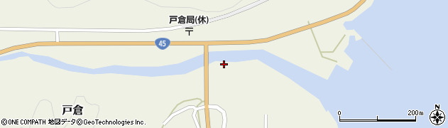 宮城県本吉郡南三陸町戸倉川向周辺の地図