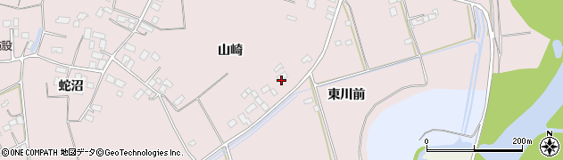 宮城県登米市南方町（山崎）周辺の地図