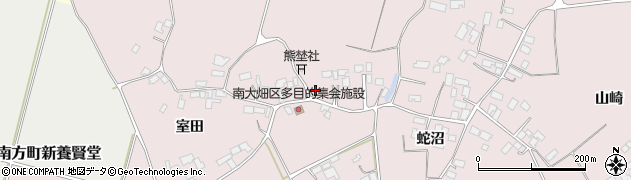 宮城県登米市南方町新田周辺の地図