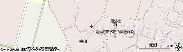 宮城県登米市南方町室田43周辺の地図