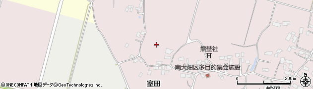 宮城県登米市南方町（室田浦）周辺の地図