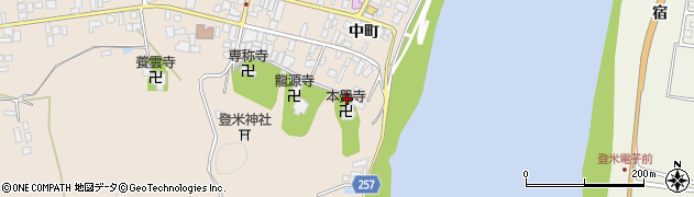 宮城県登米市登米町寺池道場9周辺の地図