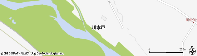 宮城県大崎市岩出山下野目（川木戸）周辺の地図