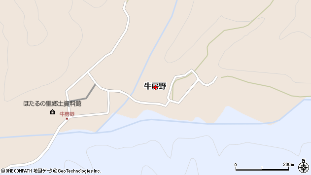 〒999-4214 山形県尾花沢市牛房野の地図