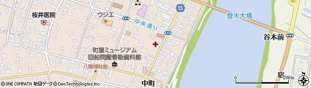 登米砂利店周辺の地図