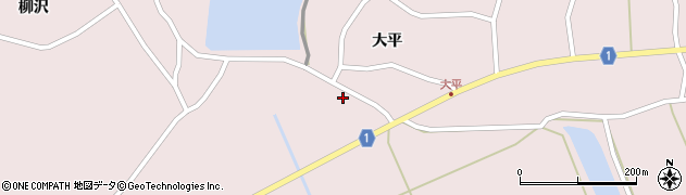 宮城県登米市南方町（柳沢前）周辺の地図