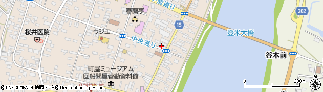仙台銀行登米支店周辺の地図