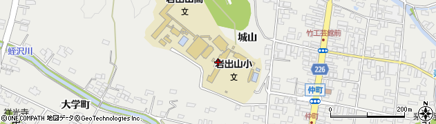 大崎市役所　岩出山放課後児童クラブ周辺の地図