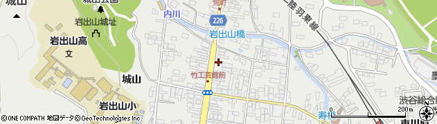大崎市役所　竹工芸館周辺の地図