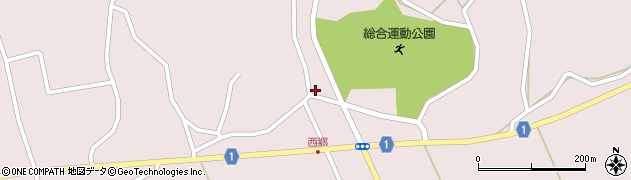 西郷簡易郵便局周辺の地図