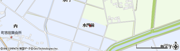 宮城県登米市米山町水門前周辺の地図