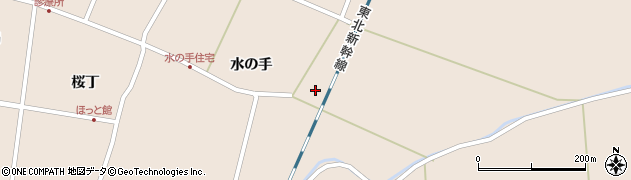 宮城県栗原市高清水筒の池周辺の地図