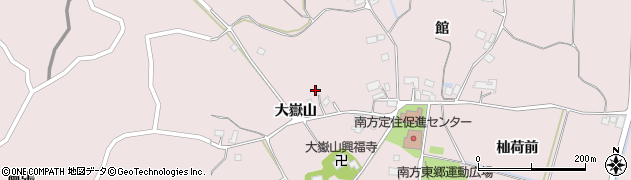 宮城県登米市南方町大嶽山周辺の地図