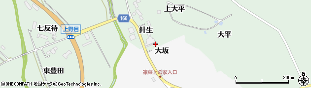宮城県大崎市岩出山上野目針生7周辺の地図