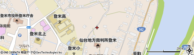 宮城県登米市登米町寺池上町32周辺の地図