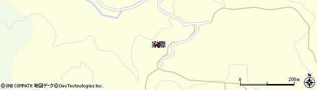 山形県鶴岡市砂谷（家際）周辺の地図