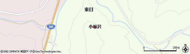 山形県鶴岡市東目（小松沢）周辺の地図
