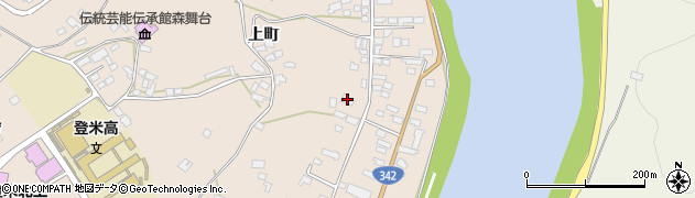 宮城県登米市登米町寺池上町24周辺の地図