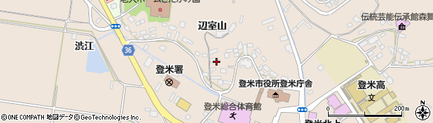 宮城県登米市登米町寺池（辺室山）周辺の地図