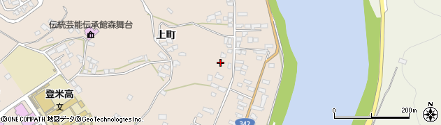 宮城県登米市登米町寺池上町25-14周辺の地図