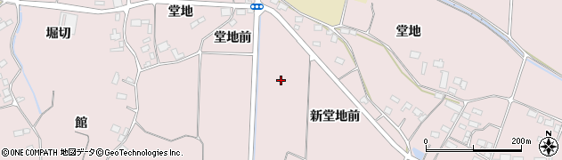 宮城県登米市南方町（新堂地前）周辺の地図