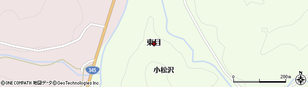山形県鶴岡市東目周辺の地図