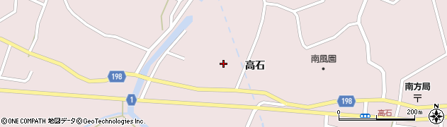 宮城県登米市南方町（中高石）周辺の地図