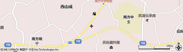 宮城県登米市南方町（西山成前）周辺の地図