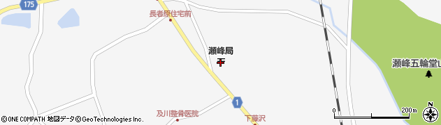 瀬峰郵便局周辺の地図