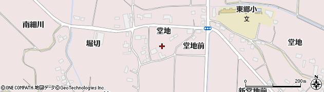 宮城県登米市南方町堂地周辺の地図