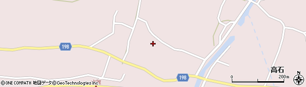 宮城県登米市南方町後高石周辺の地図