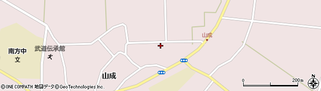 宮城県登米市南方町（山成浦）周辺の地図